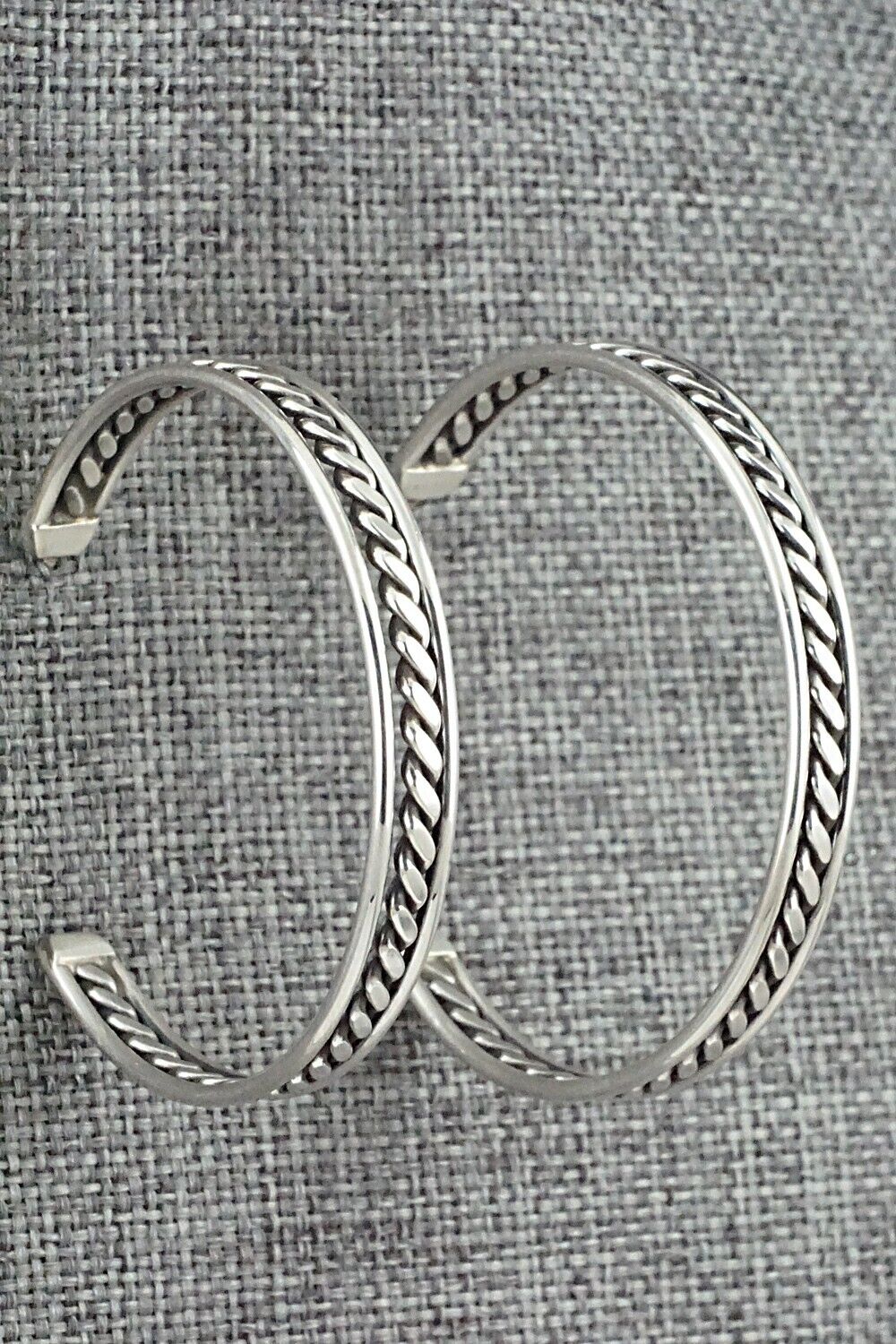 Sterling Silver Hoop Earrings - Elaine Tahe