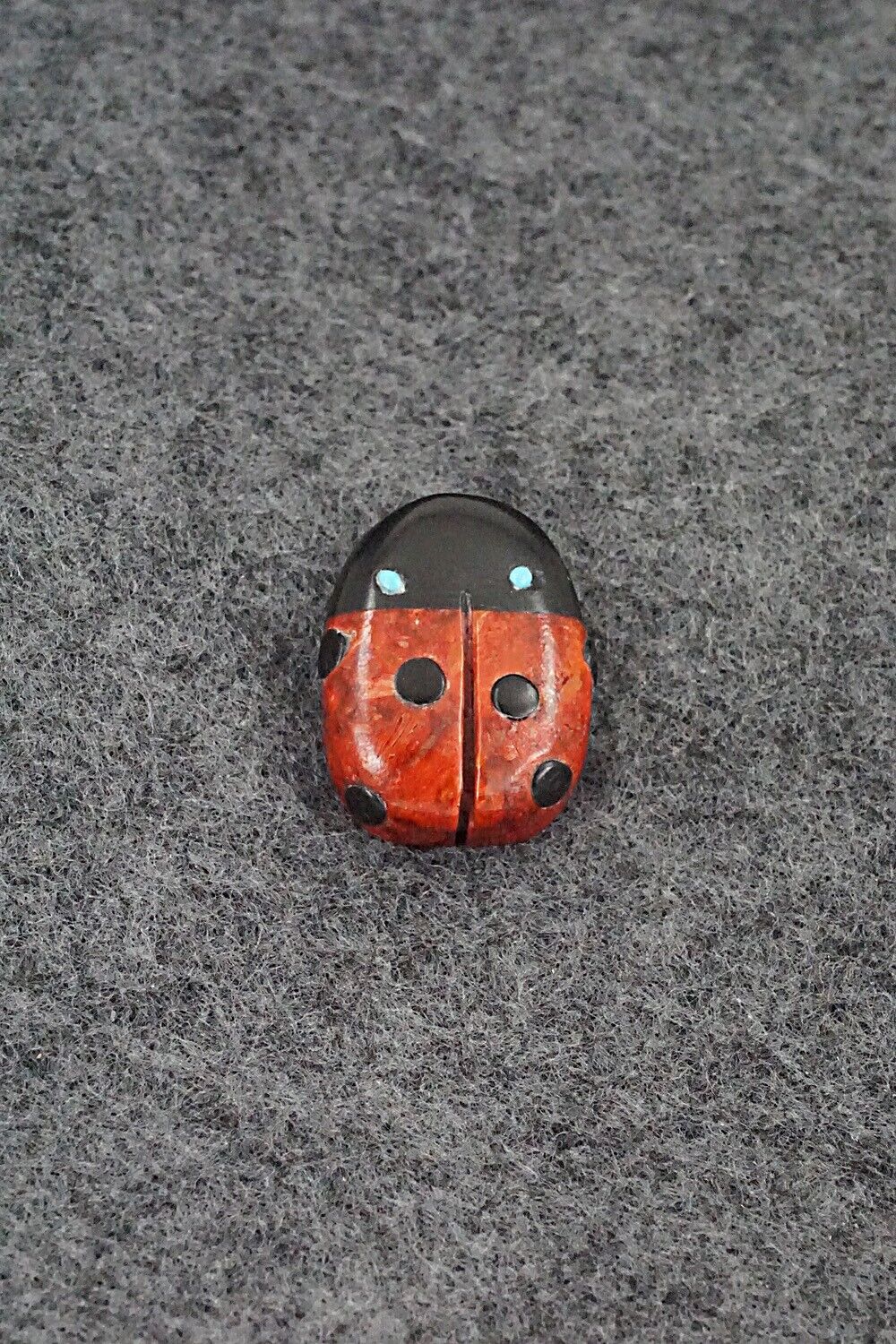 Ladybug Zuni Fetish Carving - Reynold Lunasee