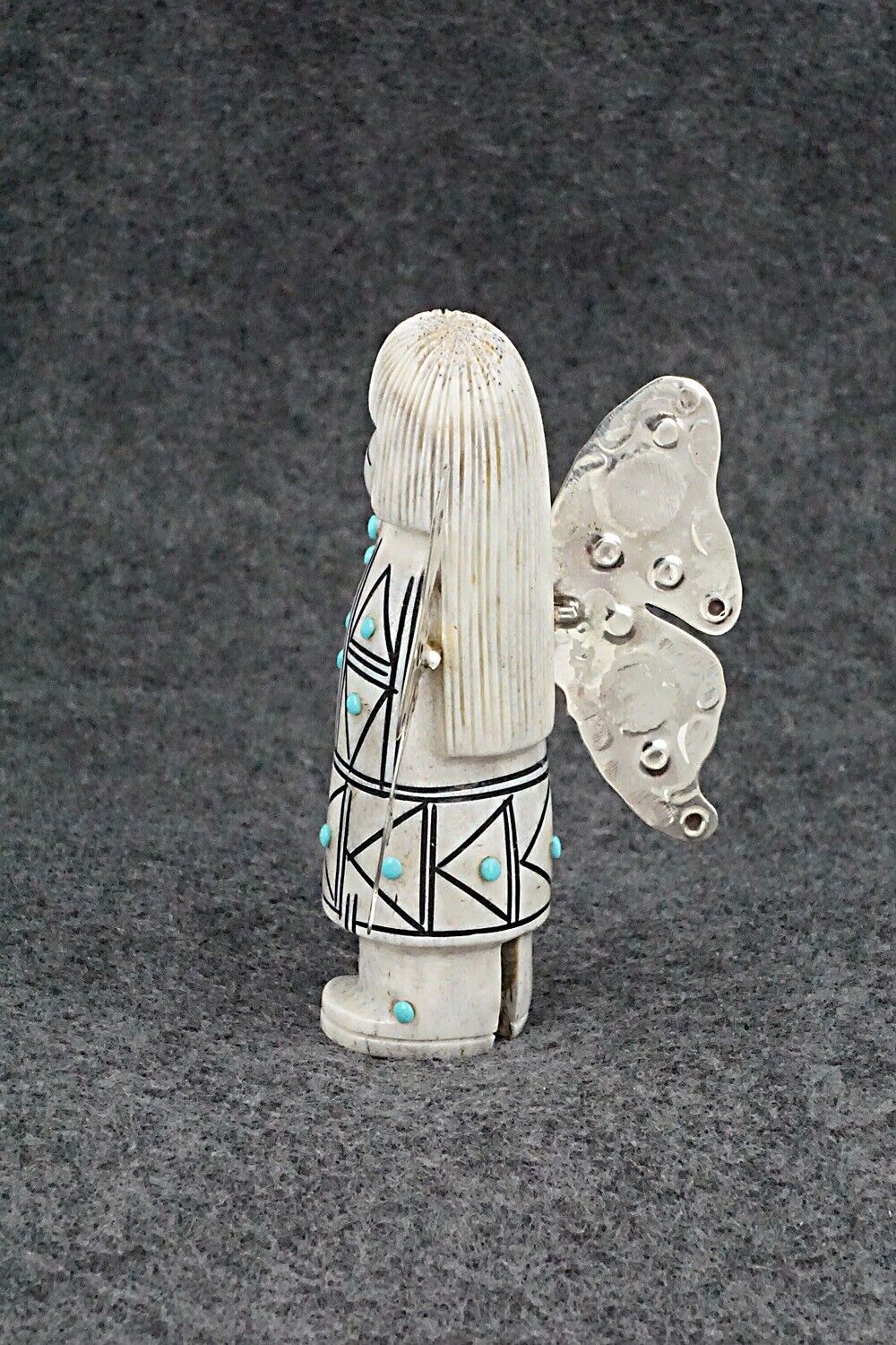 Butterfly Maiden Zuni Fetish Carving - Claudia Peina