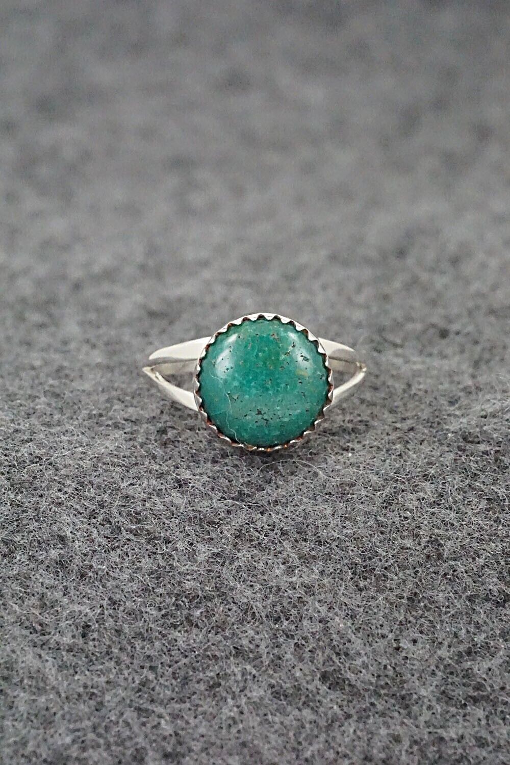 Turquoise & Sterling Silver Ring - Robert Martinez - Size 5.75