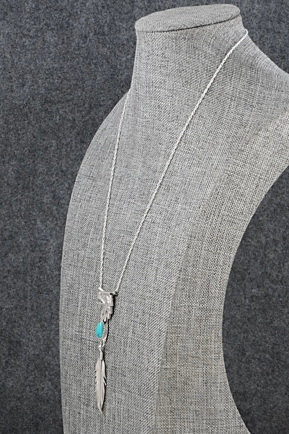 Turquoise & Sterling Silver Necklace - Genevieve Francisco