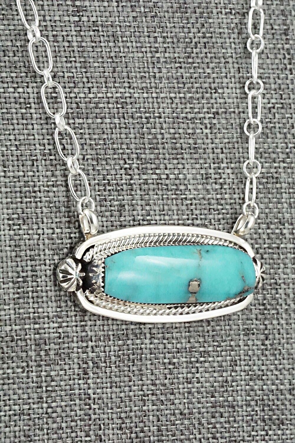 Turquoise & Sterling Silver Necklace - Sadie Jim