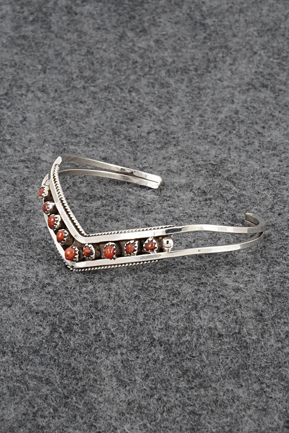 Coral & Sterling Silver Bracelet - Susie Livingston