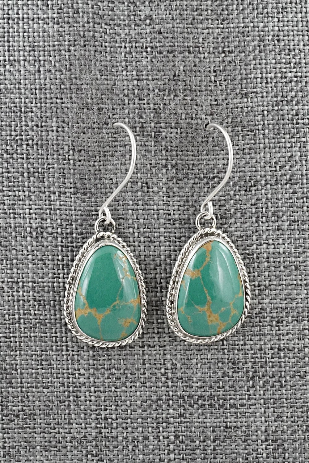 Turquoise & Sterling Silver Earrings - Eugene Gruber