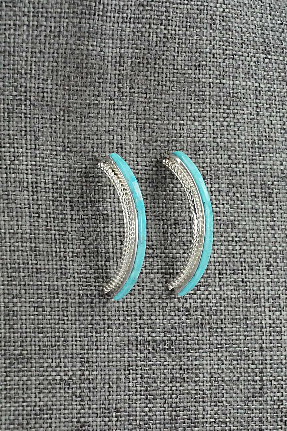 Turquoise & Sterling Silver Earrings - Alan Barney