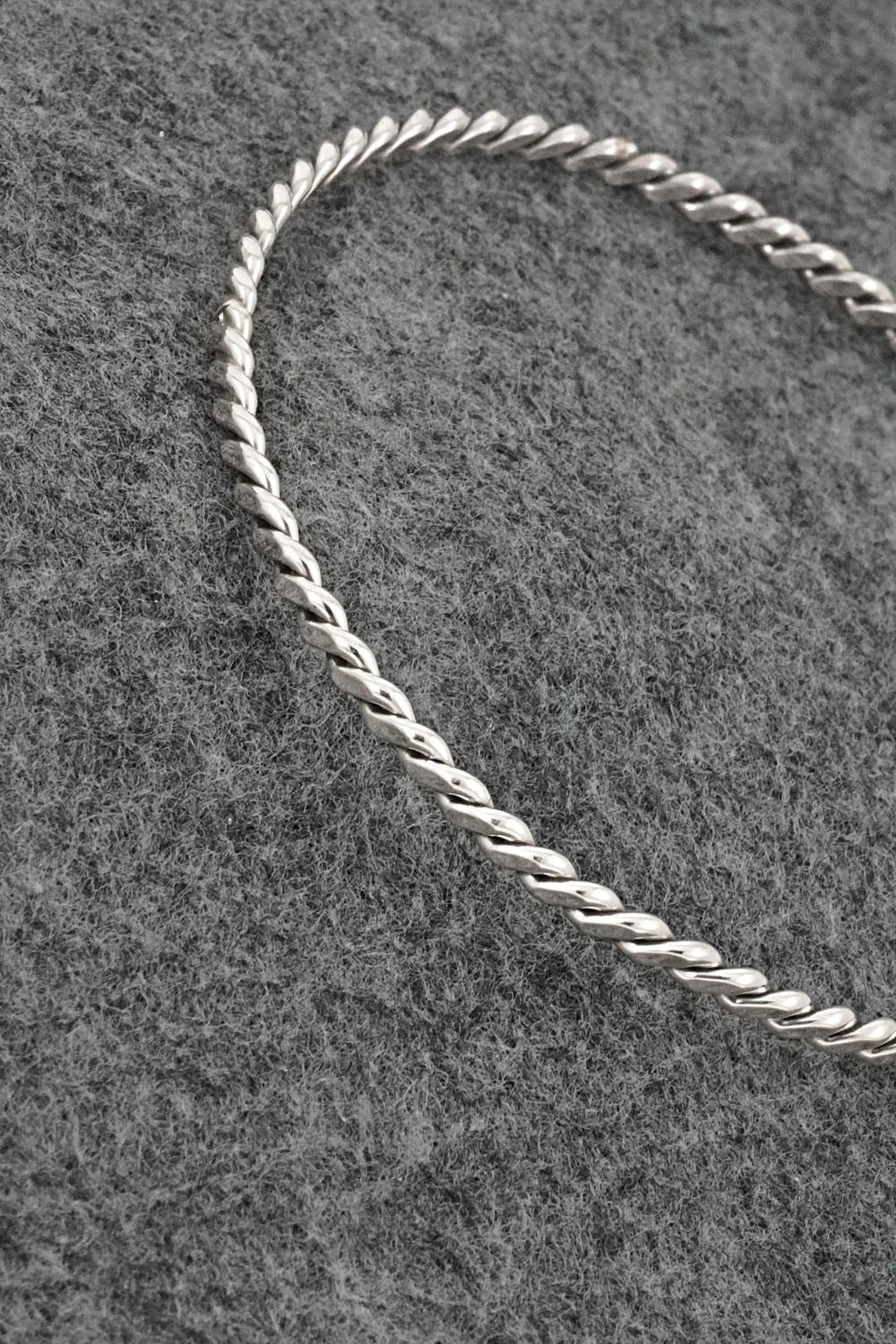 Sterling Silver Bangle Bracelet - Elaine Tahe
