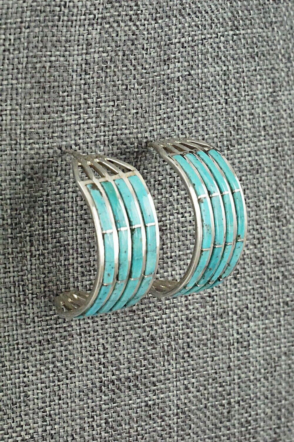 Turquoise & Sterling Silver Earrings - Andrew Enrico