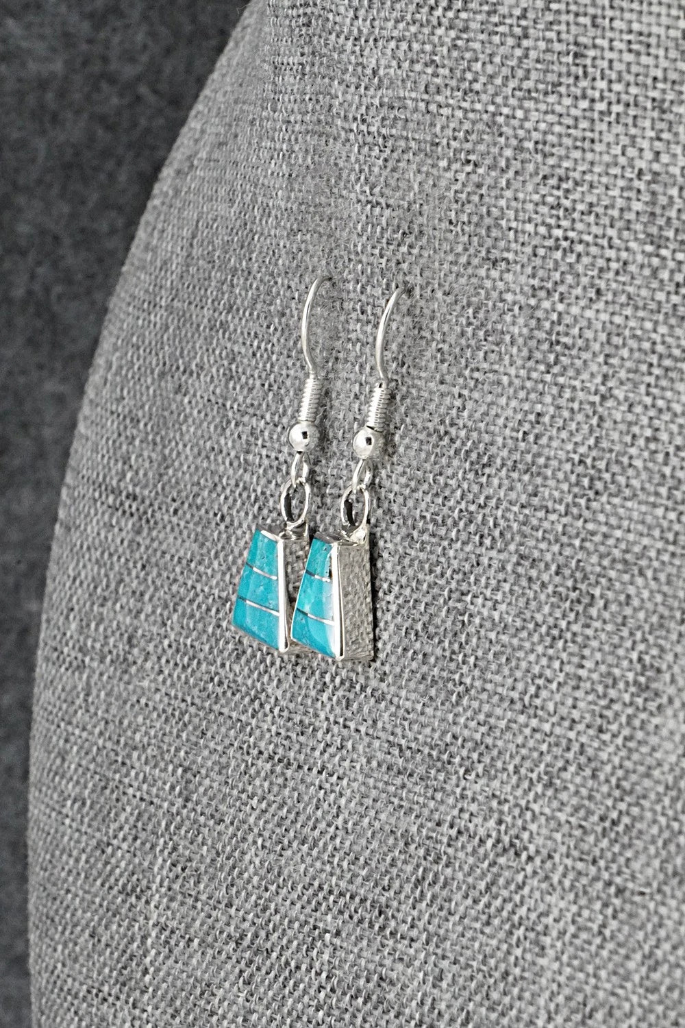 Turquoise and Sterling Silver Earrings - Michelle Haloo