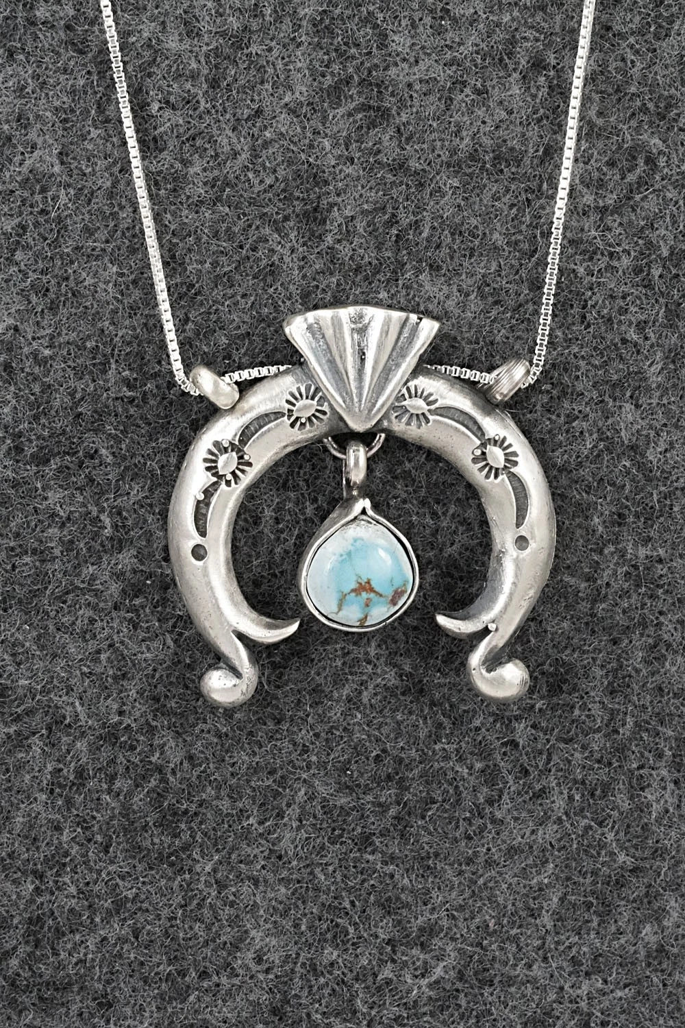 Turquoise & Sterling Silver Necklace - Gary Shorty