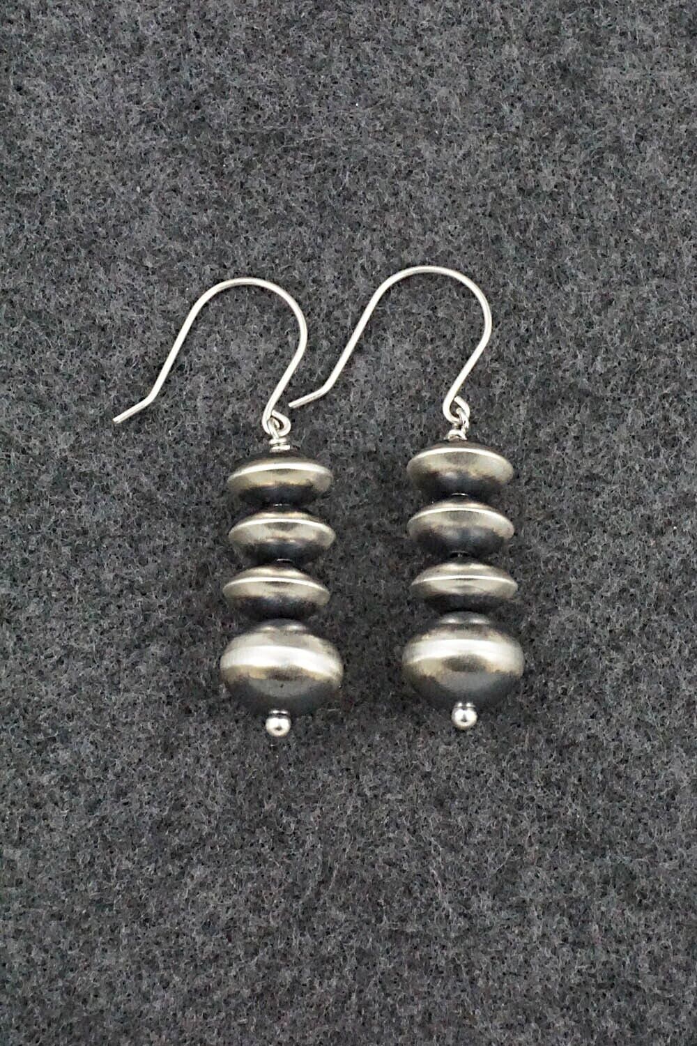 Sterling Silver Navajo Pearl Earrings - Bryannen Halwood