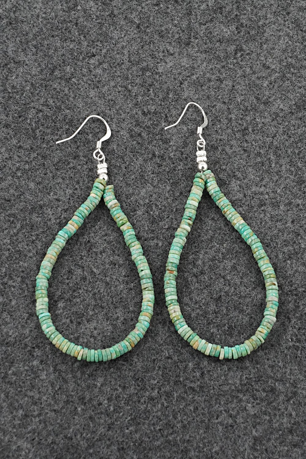 Turquoise & Sterling Silver Earrings - Doreen Jake