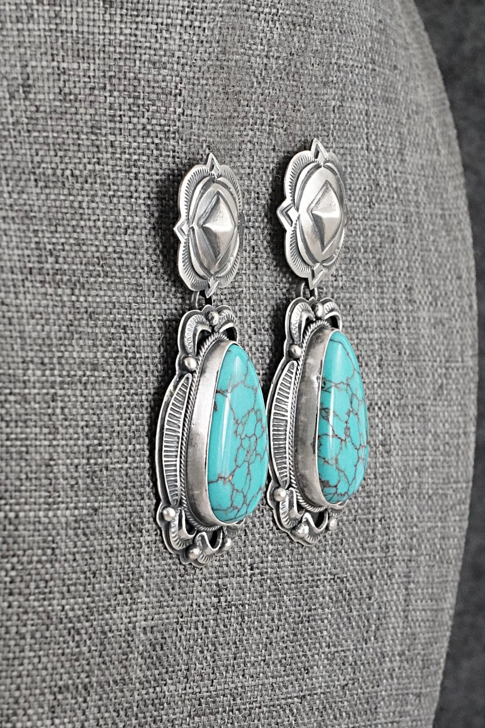 Turquoise & Sterling Silver Earrings - Randy Boyd