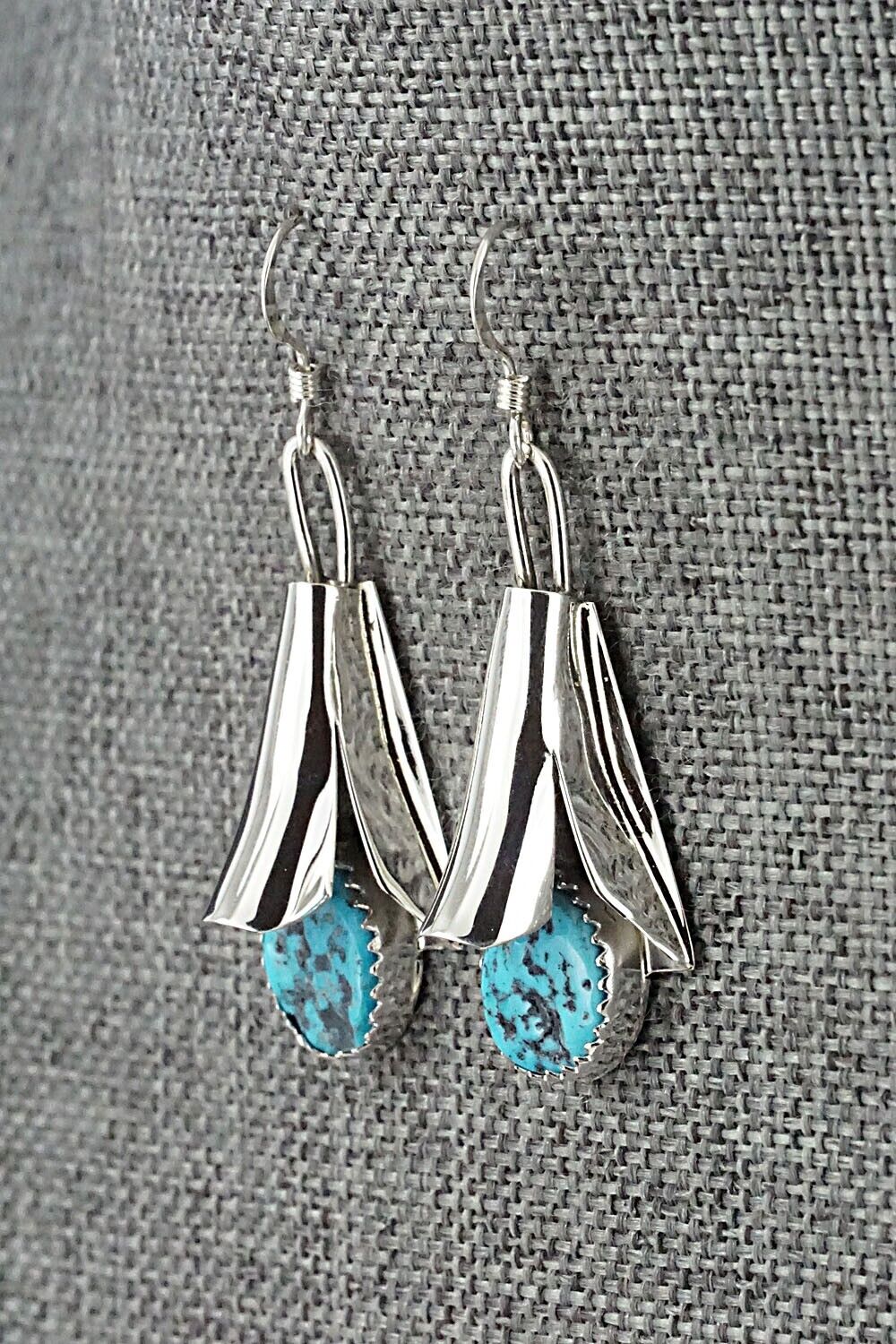 Turquoise & Sterling Silver Squash Blossom Set - Louise Yazzie