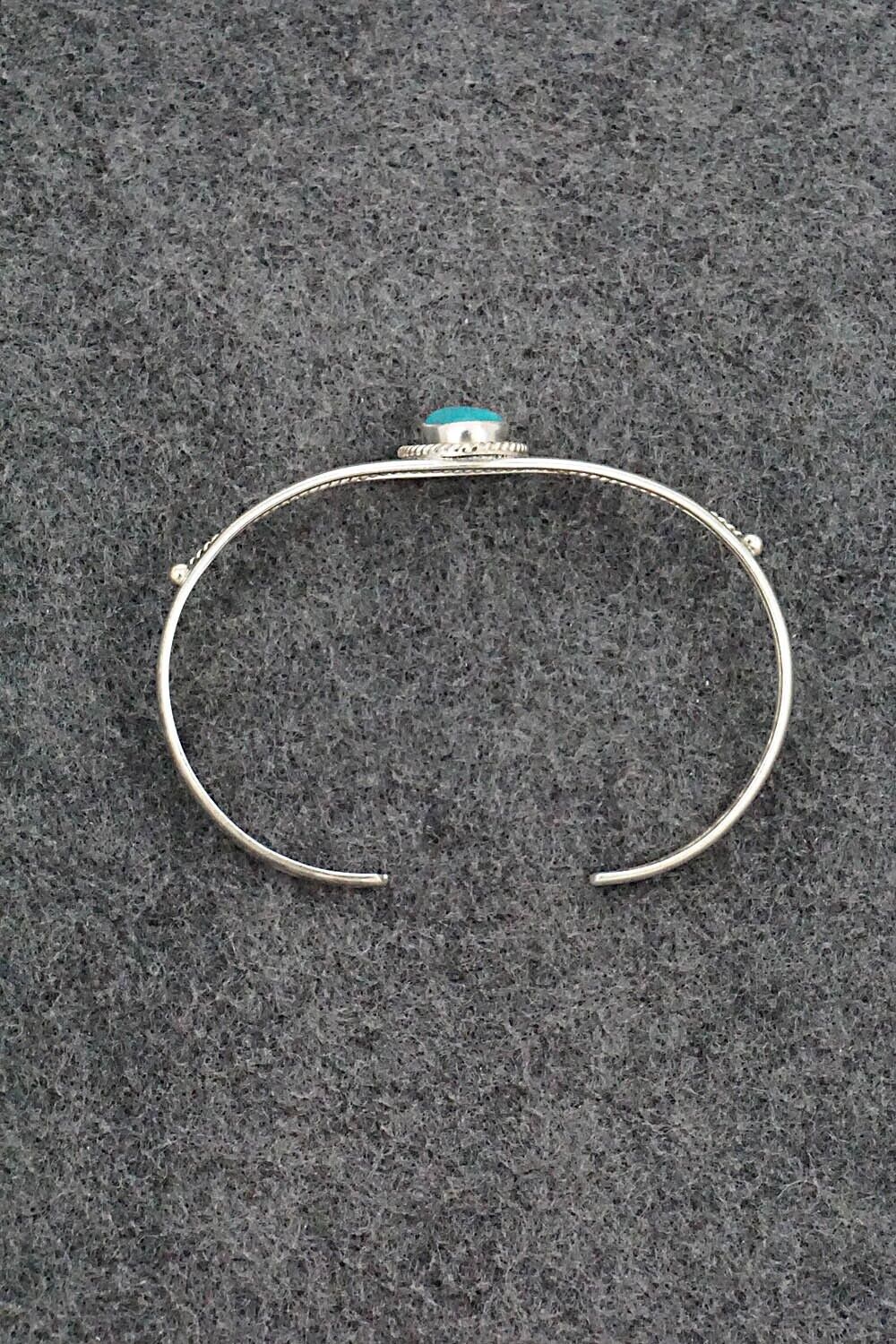 Turquoise & Sterling Silver Bracelet - Peggy Skeets