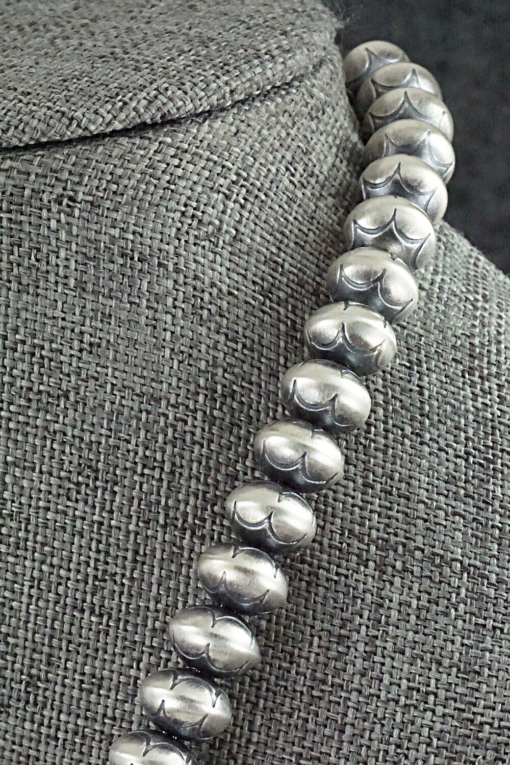 Sterling Silver Navajo Pearl Necklace - Bryannen Halwood