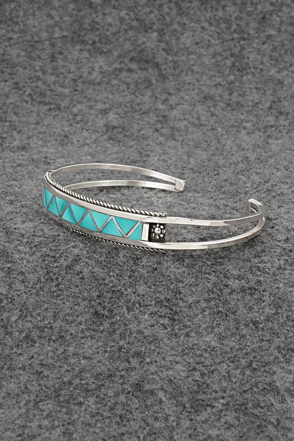 Turquoise & Sterling Silver Bracelet - Claudine Haloo