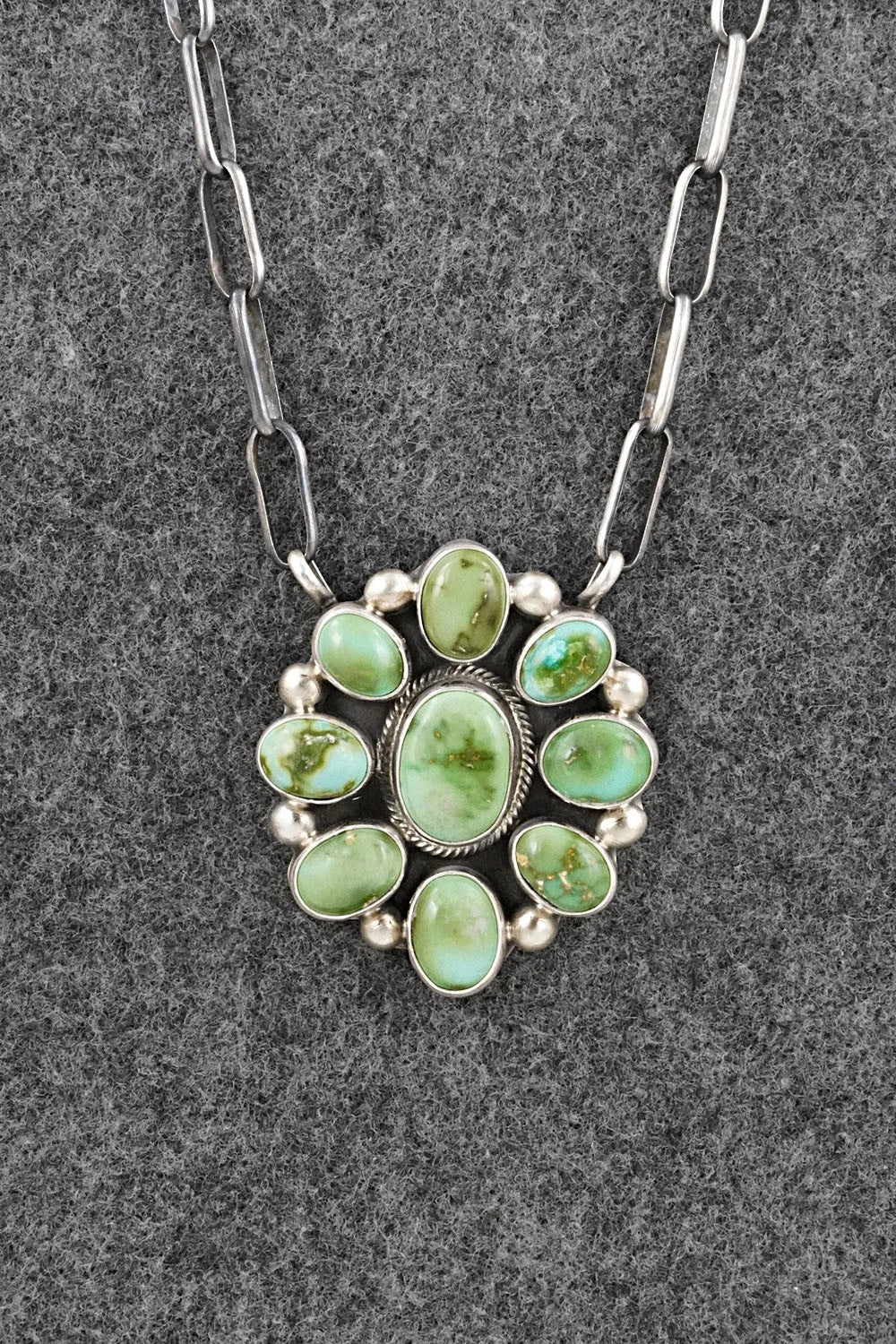Turquoise & Sterling Silver Necklace - Kathleen Livingston