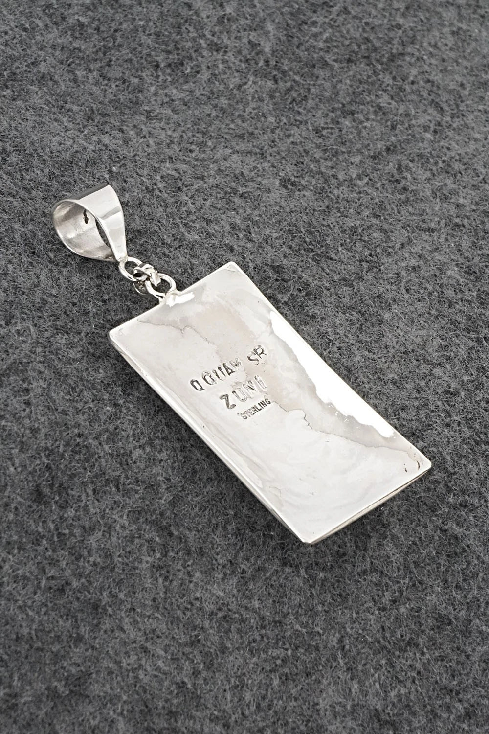 Multi-Stone & Sterling Silver Pendant - Quinton Quam Sr.