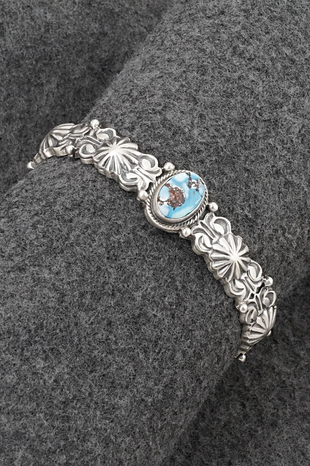 Turquoise & Sterling Silver Bracelet - Thomas Yazzie