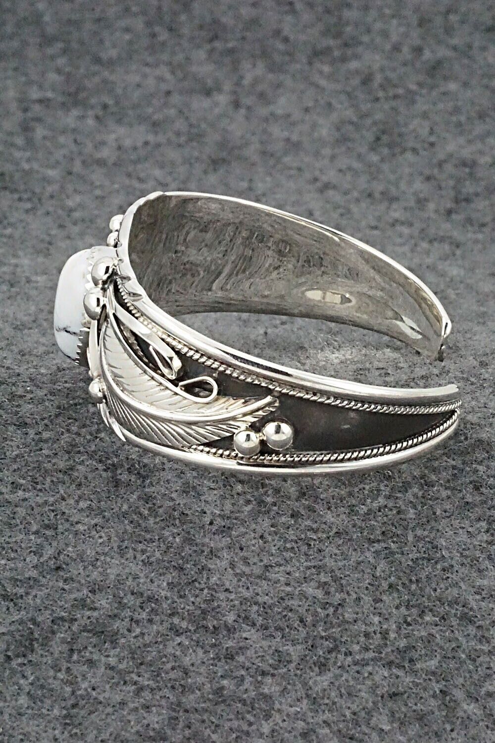 White Buffalo & Sterling Silver Bracelet - Davey Morgan