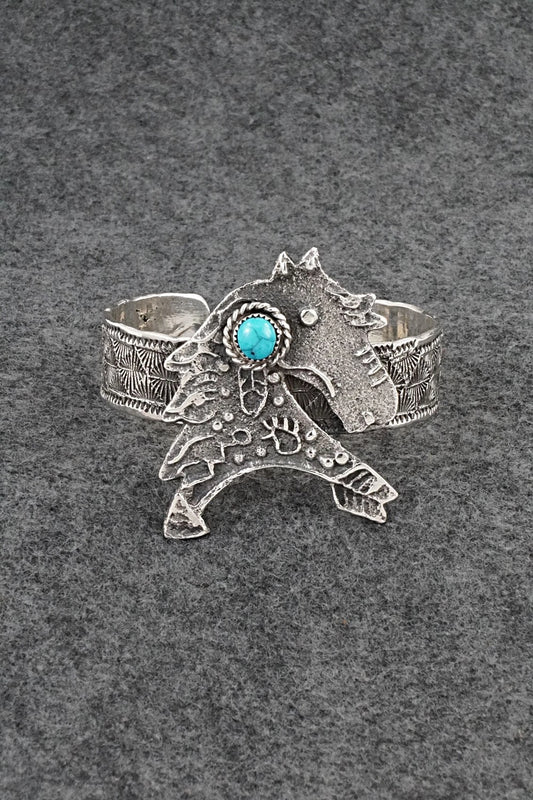 Turquoise & Sterling Silver Bracelet - Delbert Arviso