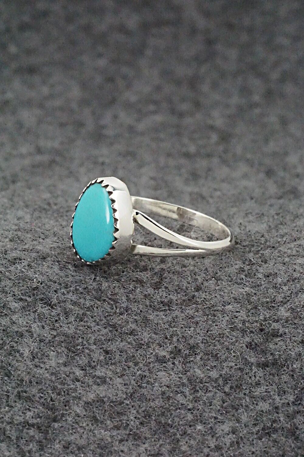 Turquoise & Sterling Silver Ring - Sharon McCarthy - Size 6.75