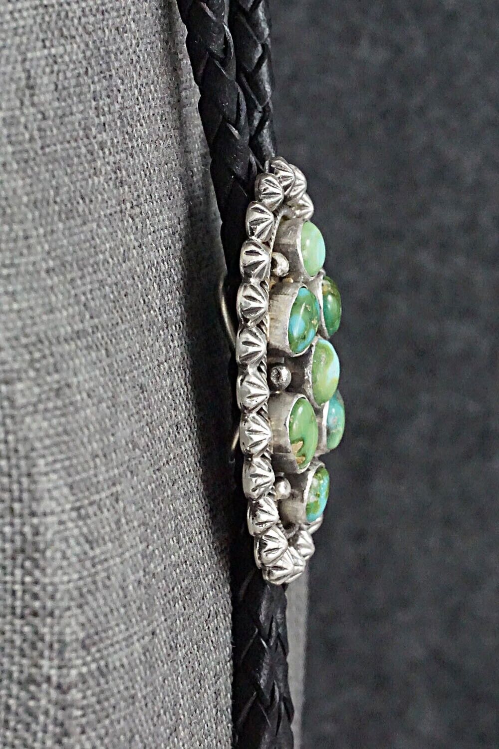 Turquoise & Sterling Silver Bolo Tie - Paige Gordon