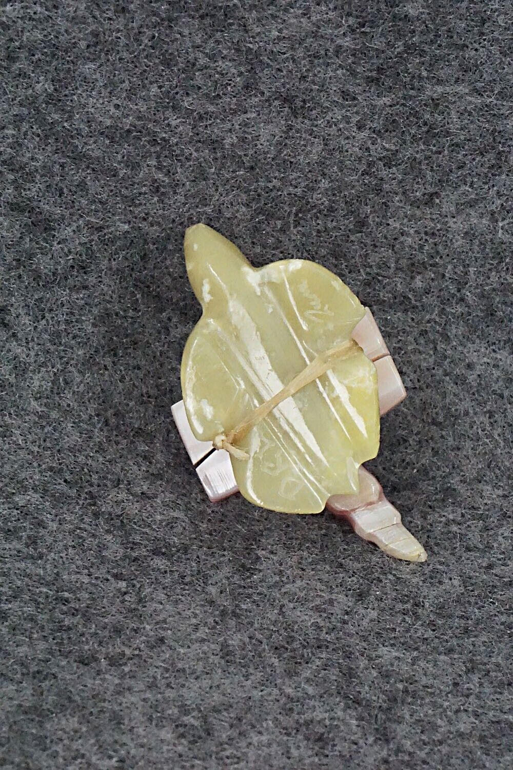 Turtle with Dragonfly Zuni Fetish Carving - Daisy Rose Leonard