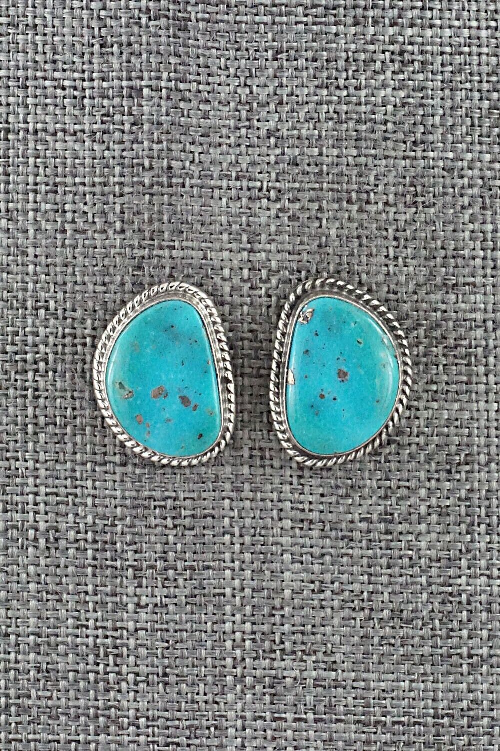 Turquoise & Sterling Silver Earrings - Sharon McCarthy