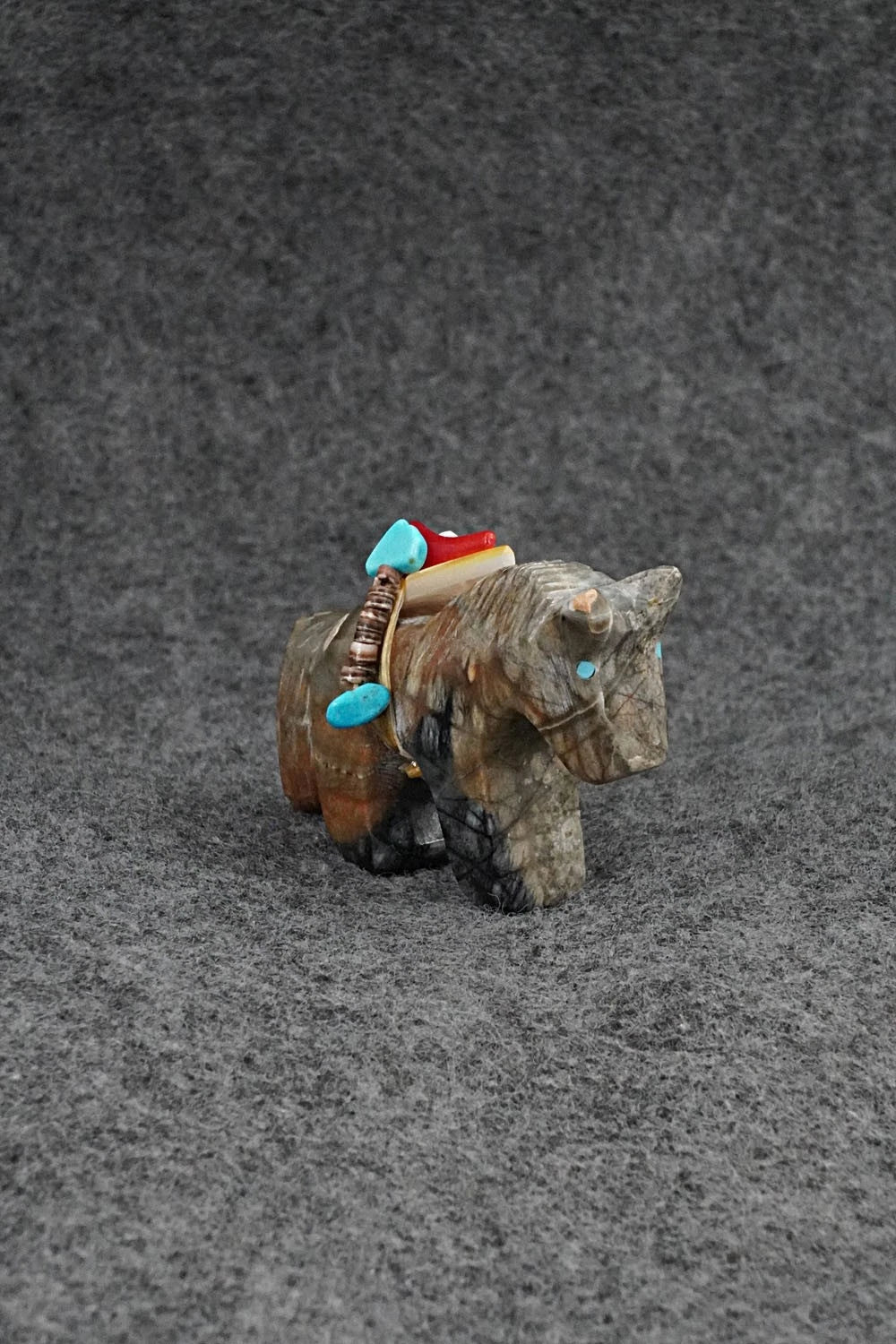 Horse Zuni Fetish Carving - Rodney Laiwakete