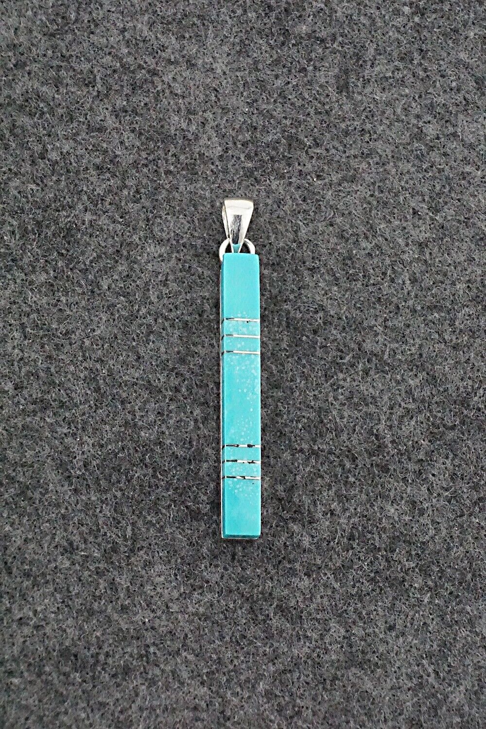 Turquoise & Sterling Silver Pendant - Madarrel Kallestewa