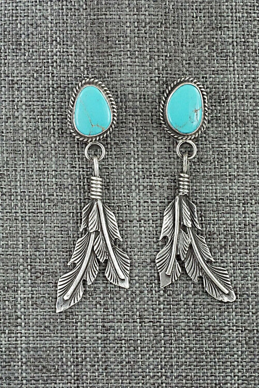 Turquoise and Sterling Silver Earrings - Sharon McCarthy