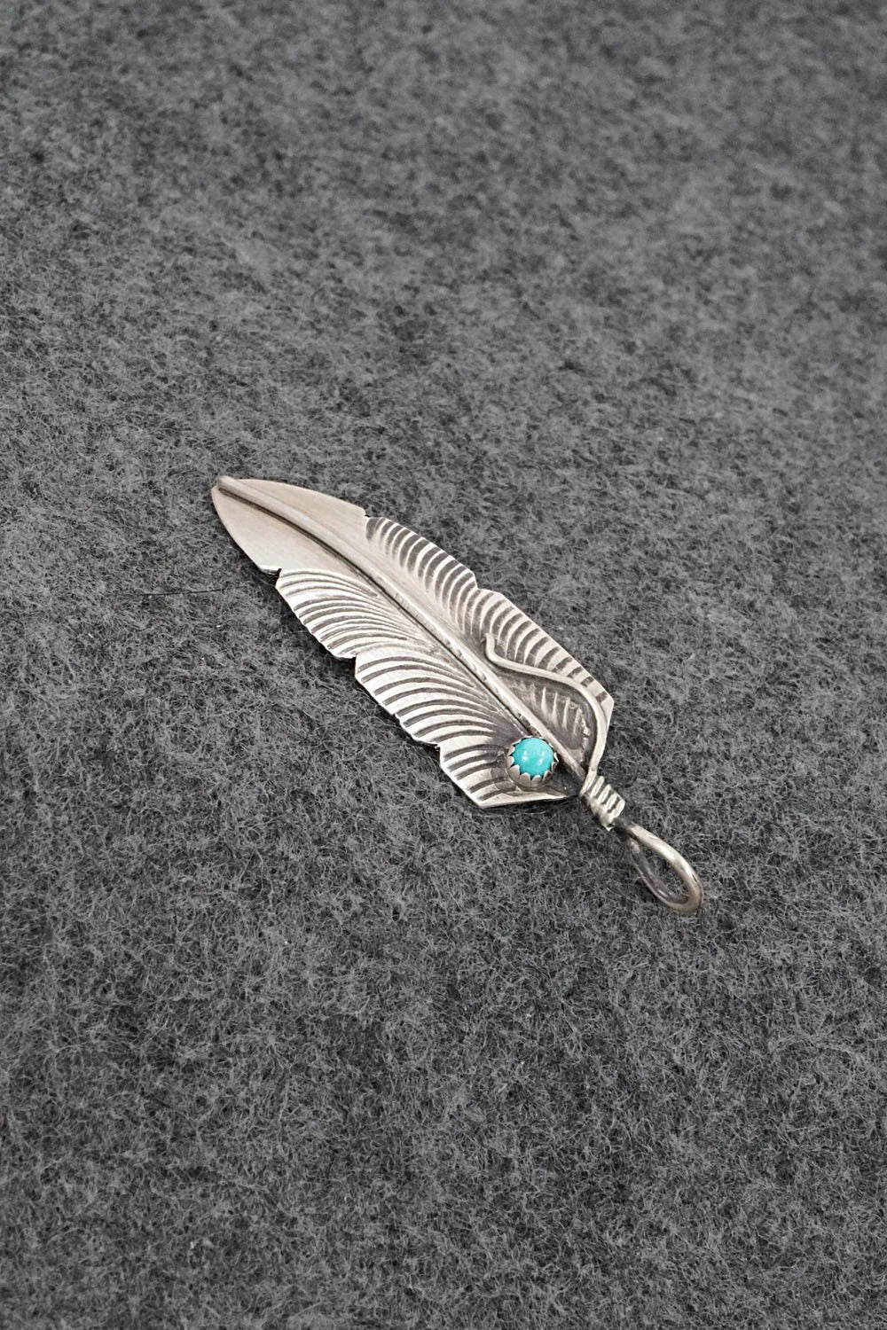 Turquoise & Sterling Silver Pendant - Chris Charley
