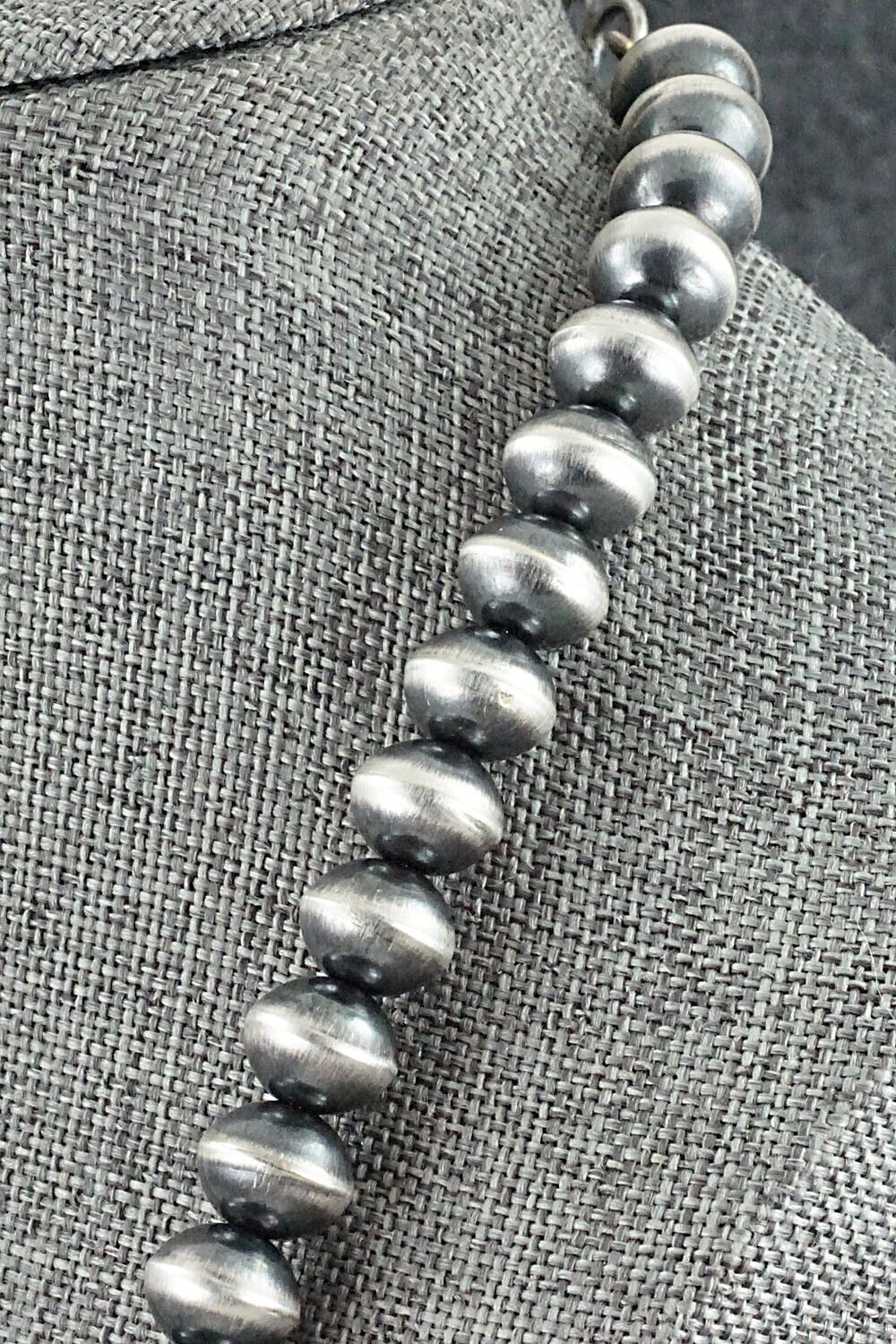 Sterling Silver Navajo Pearl Necklace 22" - Preston Haley