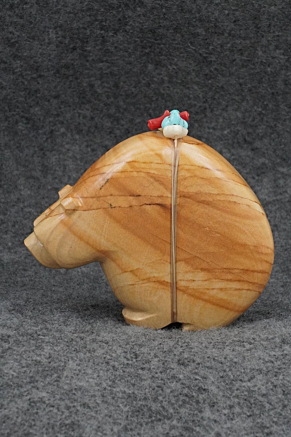Bear with Cub Zuni Fetish Carving - Paulette & Farlan Quam