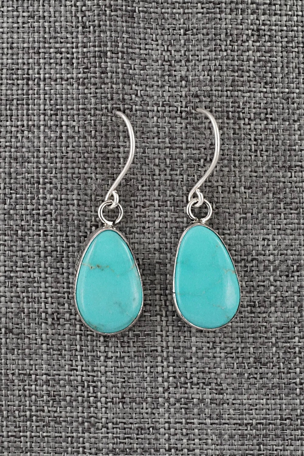 Turquoise & Sterling Silver Earrings - Rosemary Saunders