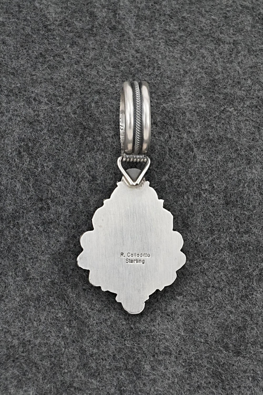 Turquoise & Sterling Silver Pendant - Rosita Calladitto