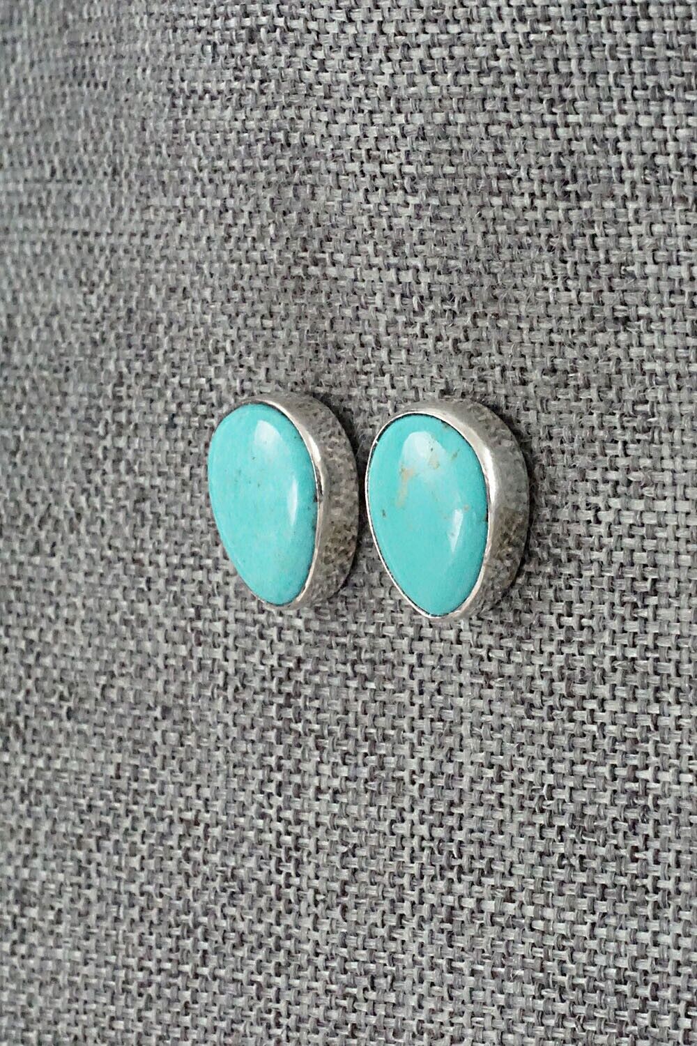 Turquoise & Sterling Silver Earrings - Marco Begaye
