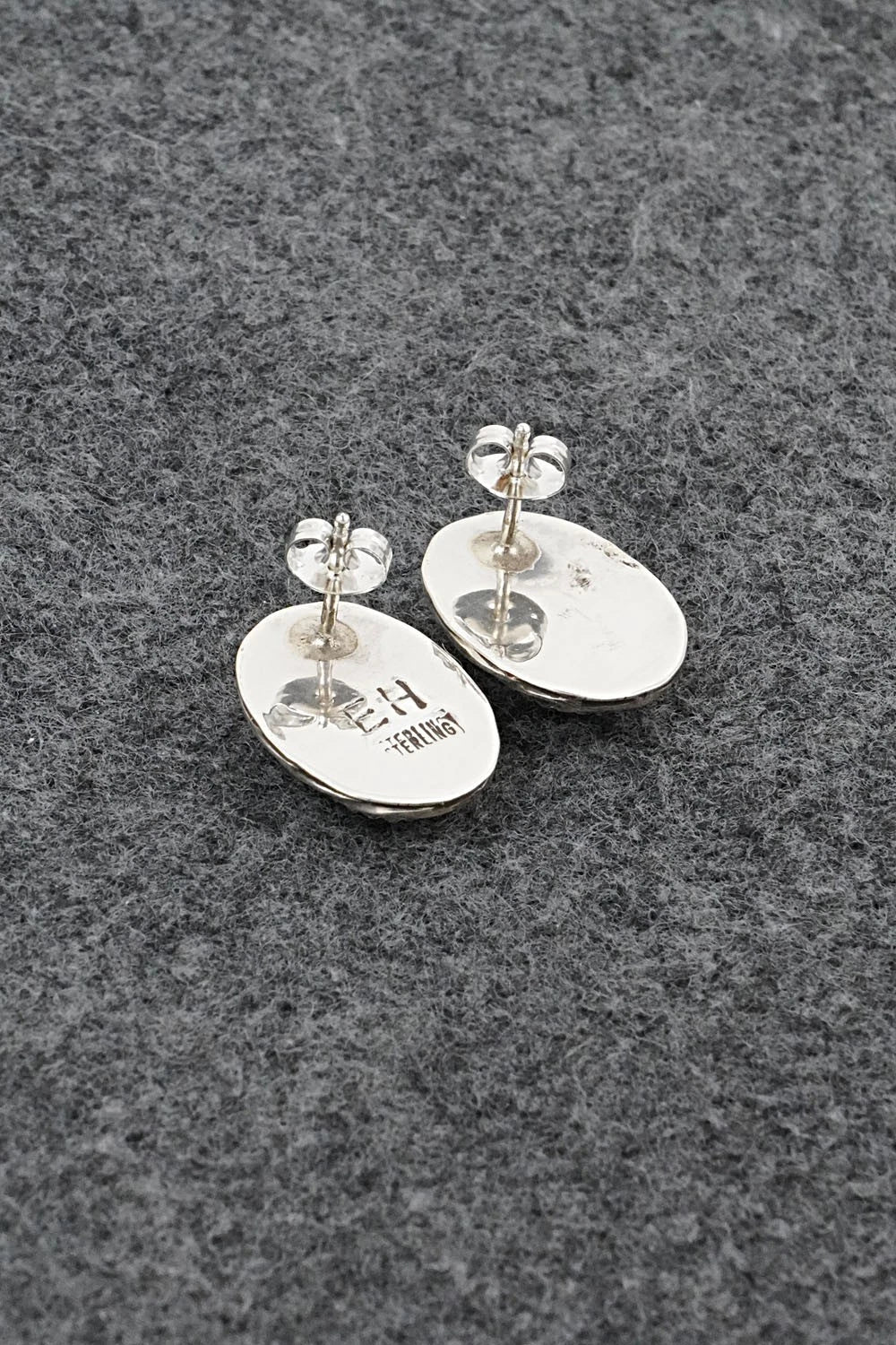 Turquoise & Sterling Silver Earrings - Ernest Hawthorne