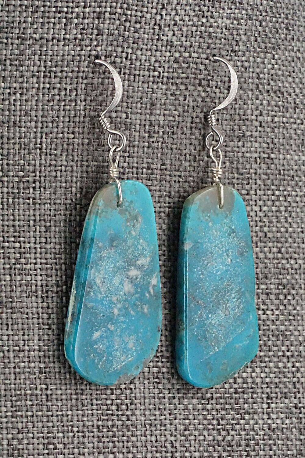 Turquoise & Sterling Silver Earrings - Joe Garcia