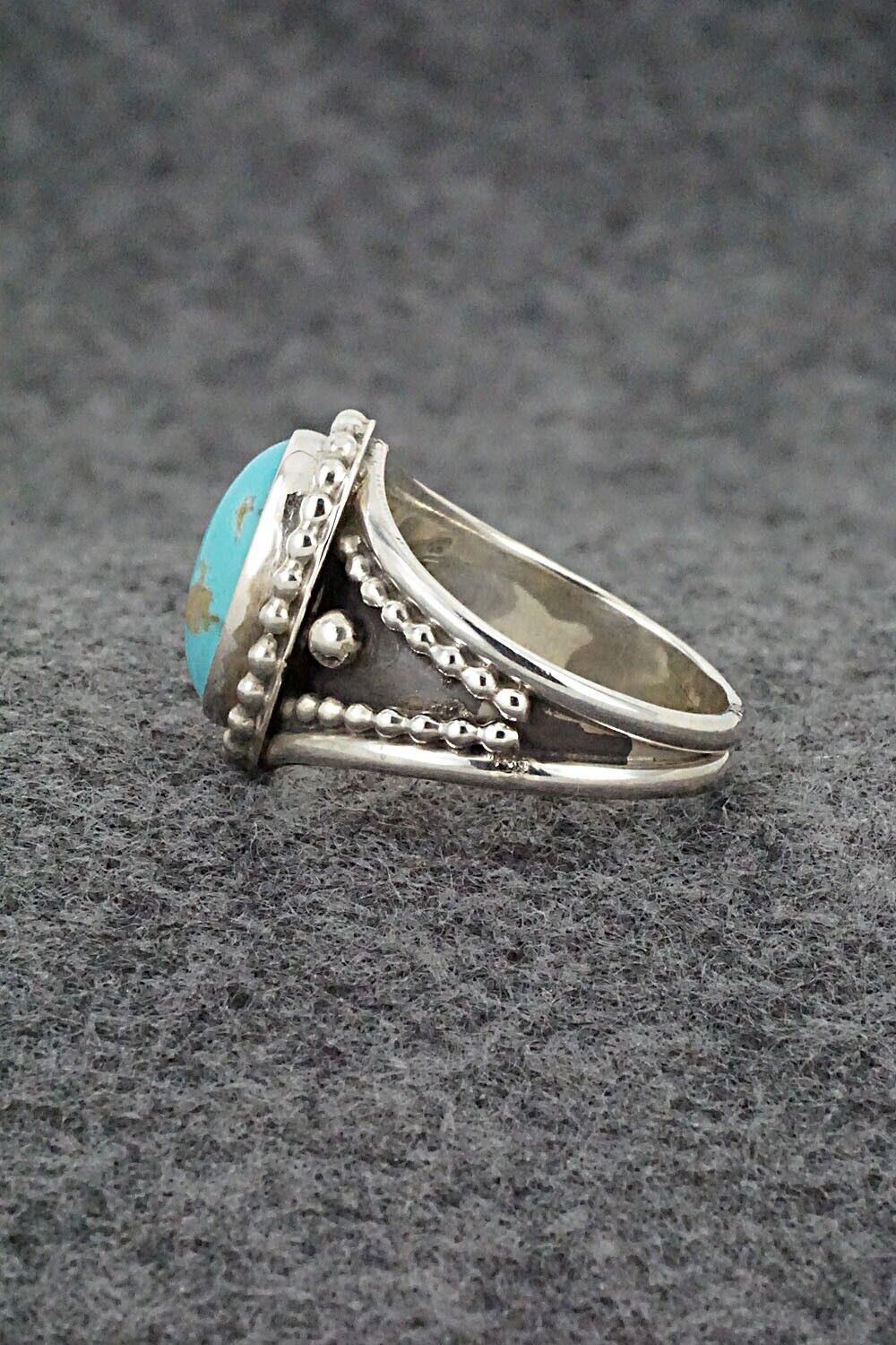 Turquoise & Sterling Silver Ring - Thomas Yazzie - Size 9