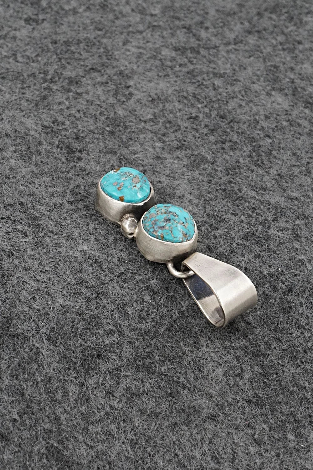 Turquoise & Sterling Silver Pendant - Darrin Livingston
