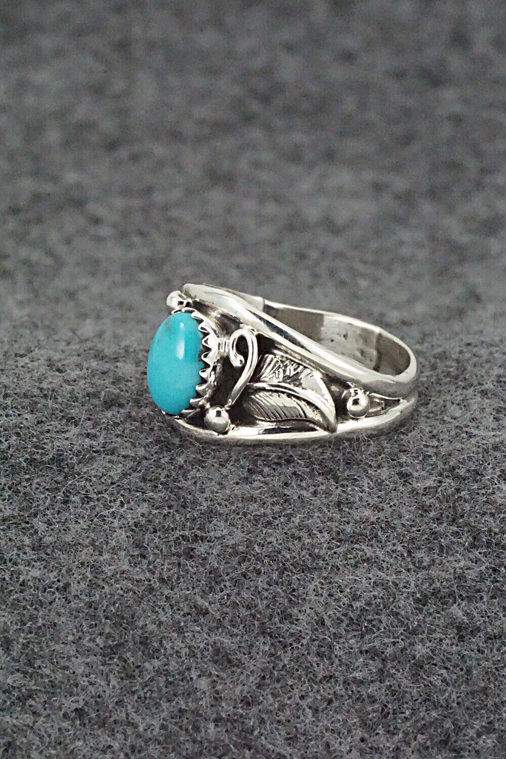 Turquoise & Sterling Silver Ring - Harris Largo - Size 7