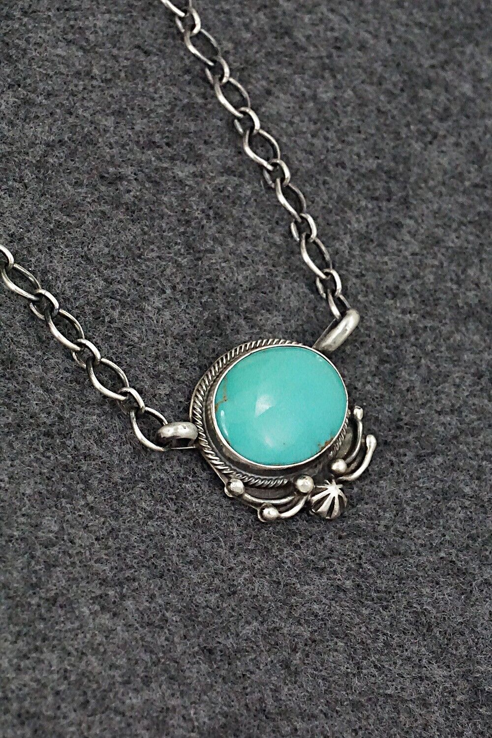 Turquoise & Sterling Silver Necklace - Kathleen Livingston