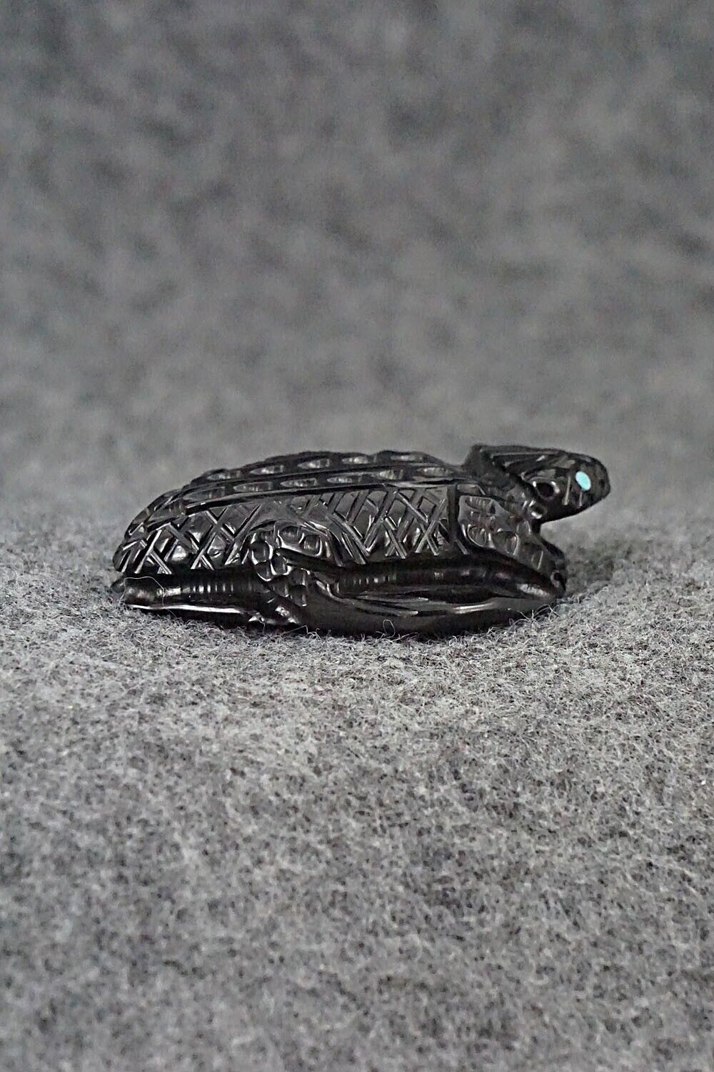 Horned Toad Zuni Fetish Carving - Jensen Charlie