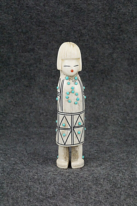 Corn Maiden Zuni Fetish Carving - Claudia Peina