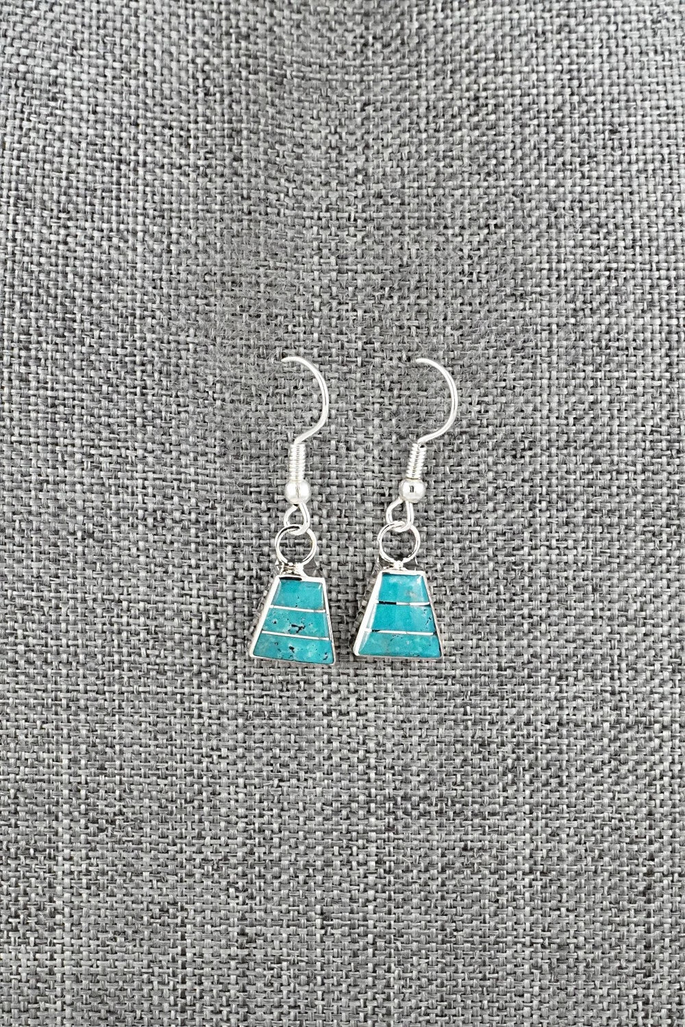 Turquoise and Sterling Silver Earrings - Michelle Haloo