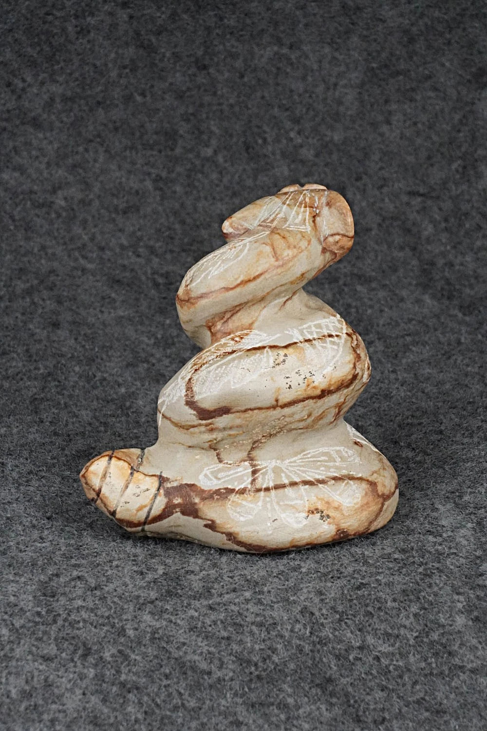 Rattlesnake Zuni Fetish Carving - Adrian Cachini