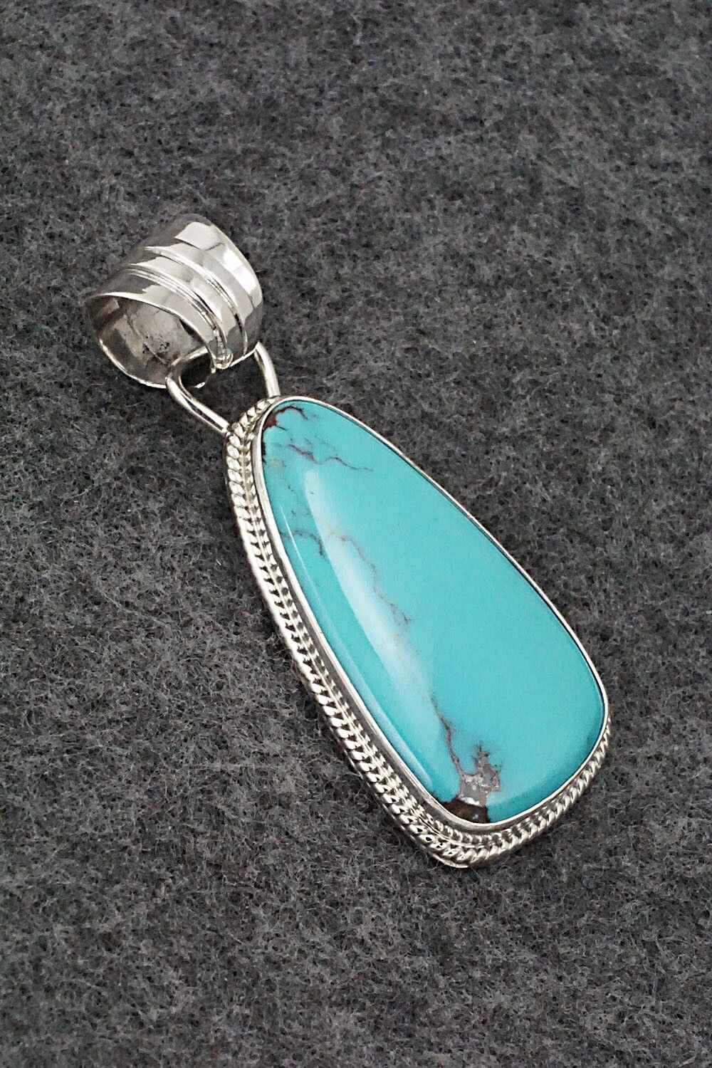 Turquoise and Sterling Silver Pendant - Sharon McCarthy