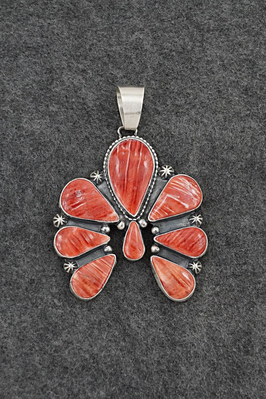 Spiny Oyster & Sterling Silver Pendant - Bobby Johnson